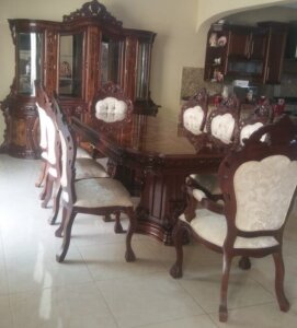 Comedor con diseño escandinavo en propiedad de La Estancia.