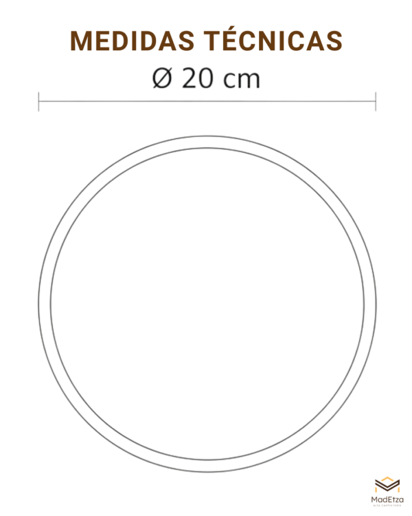 Tabla Circular para Quesos y Charcutería de Pino 20 cm | Madetza - Image 5
