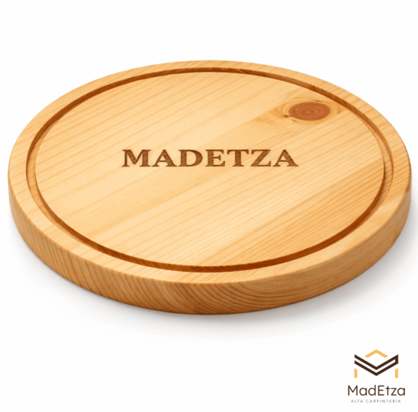 Tabla Circular para Quesos y Charcutería de Pino 20 cm | Madetza - Image 2