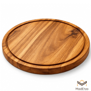 Tabla Circular Grande para Quesos de Teca 34 cm | Madetza