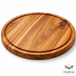 Tabla Circular para Quesos y Charcutería de Teca 30 cm | Madetza
