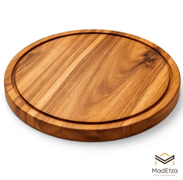 Tabla Circular para Quesos y Charcutería de Teca 30 cm | Madetza