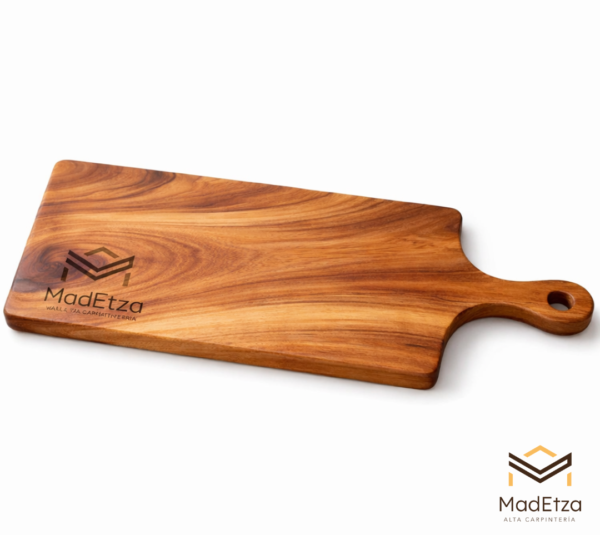 Tabla Parrillera con Mango de Parota 40x18 Personalizada | Madetza - Image 2