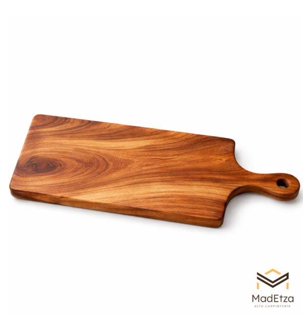 Tabla Parrillera con Mango de Parota 40x18 Personalizada | Madetza