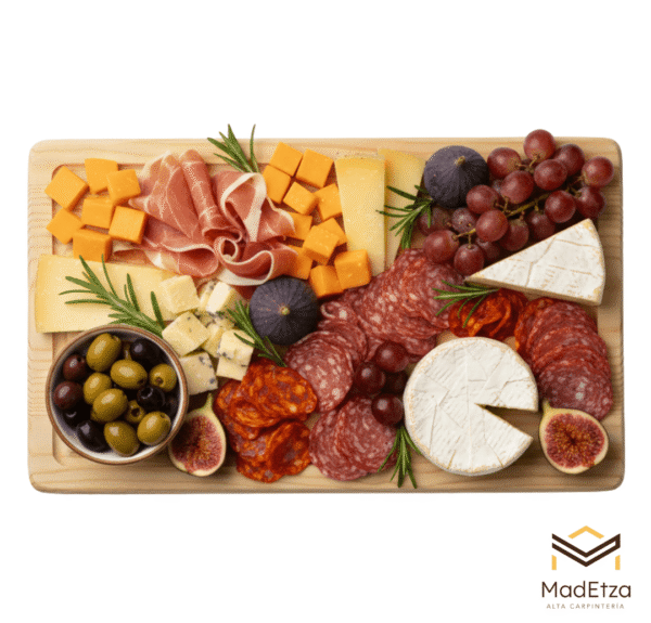 Tabla de Charcutería y Quesos de Pino 30x20 para Cocina y Asador | Madetza - Image 3