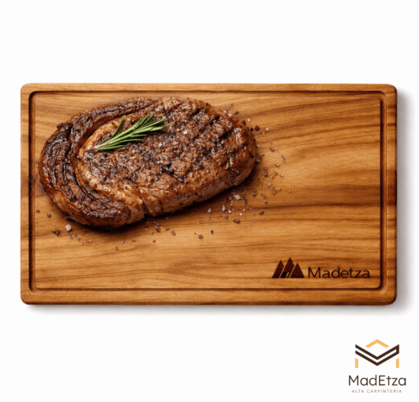 Tabla de Charcutería y Quesos de Teca 30x20 para Cocina y Asador | Madetza - Image 3