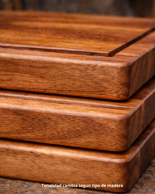 Tabla de Charcutería Personalizada de Parota y Encino 30x20 para Quesos | Madetza - Image 5