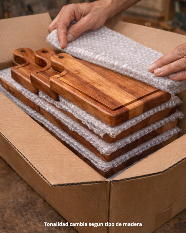 Tabla de Charcutería Personalizada de Encino 20x15 para Quesos y Carnes | Madetza - Image 11