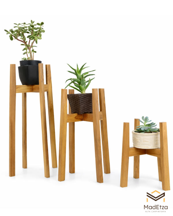 Kit de 3 Porta Macetas Encino – Alturas Escalonadas - Image 2