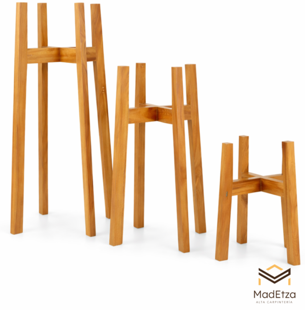 Kit de 3 Porta Macetas Encino – Alturas Escalonadas