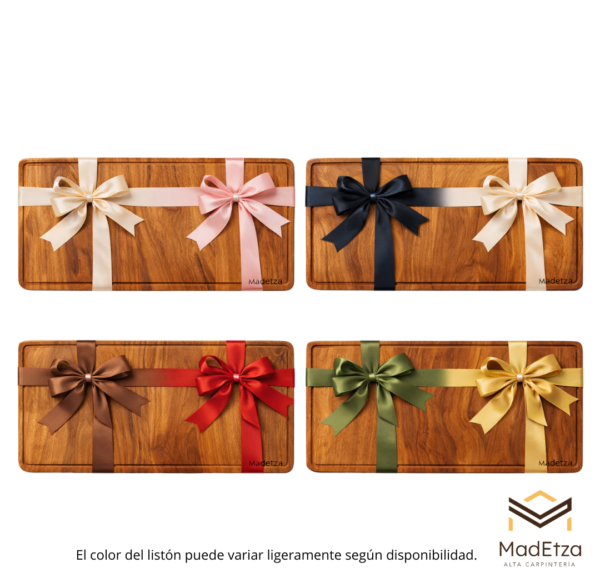 Tabla de Charcutería y Quesos de Teca 30x20 para Cocina y Asador | Madetza - Image 4
