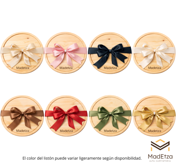 Tabla Circular para Quesos y Charcutería de Pino 20 cm | Madetza - Image 4