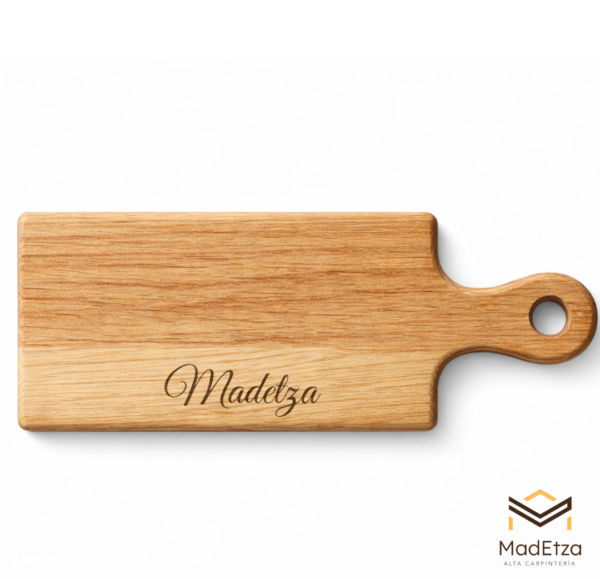 Tabla de Charcutería Personalizada de Encino 20x15 para Quesos y Carnes | Madetza - Image 2