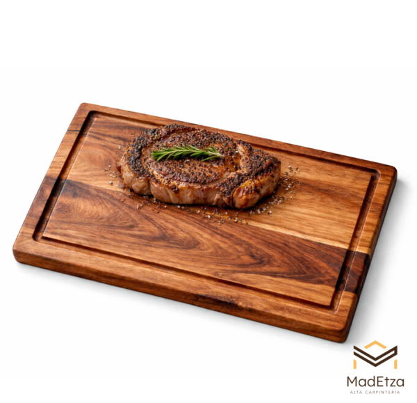 Tabla de Charcutería y Quesos de Parota 30x20 para Cocina y Asador | Madetza - Image 3